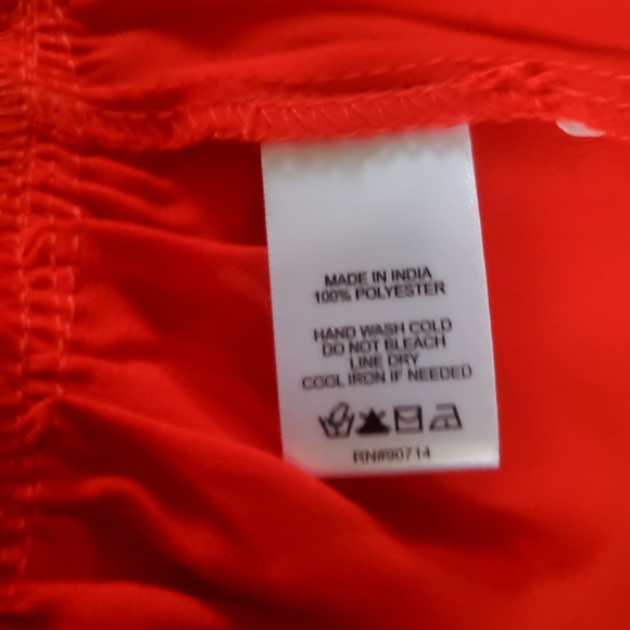 CeCe Red Halter  Dress with Smocked Waist Size Medium - Picture 6 of 9